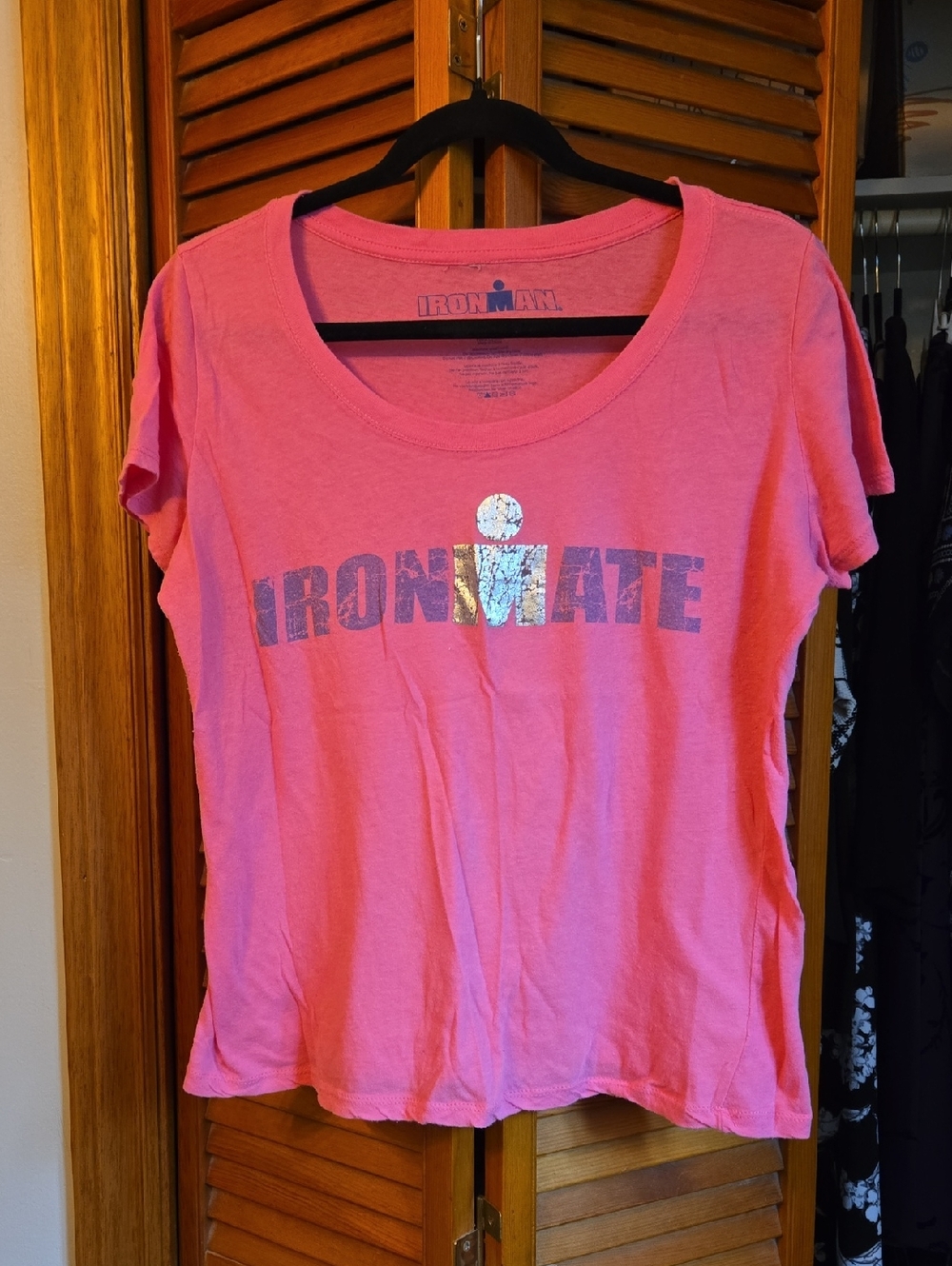 Iron Mate Bright Pink Logo Tee
